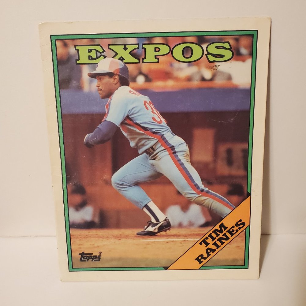 Topps EXPOS Folder - Tim Raines BASEBALL